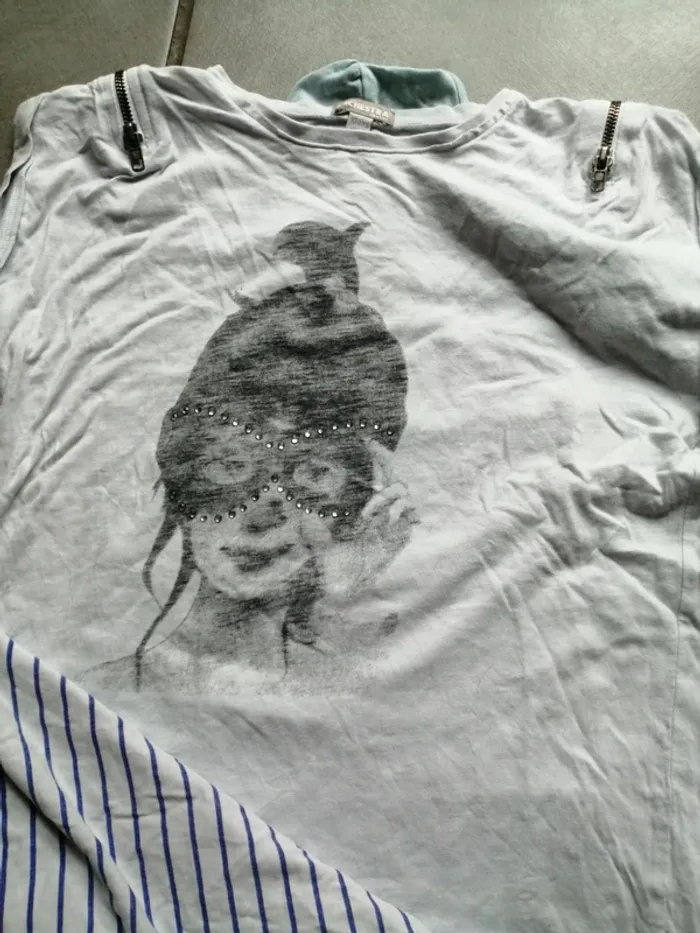 Lot 7 t-shirt manche courte 10 ans - photo numéro 7