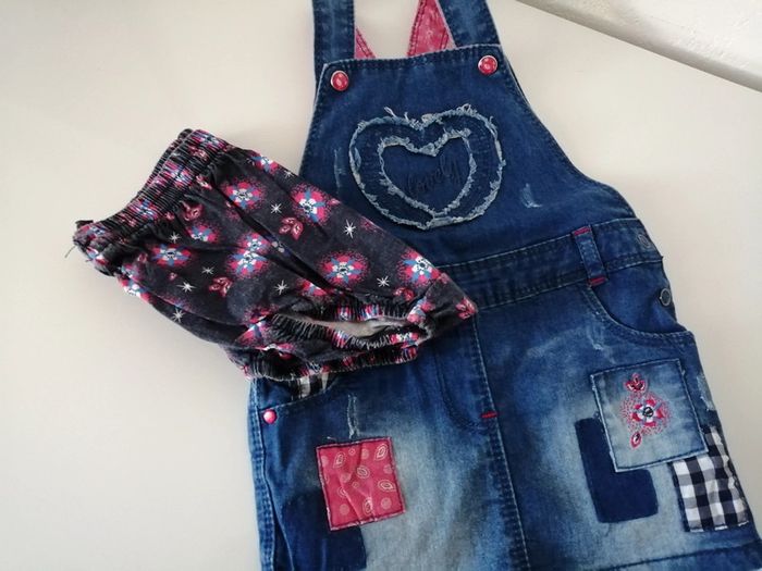 Robe en jean et bloomer 9 mois - photo numéro 7