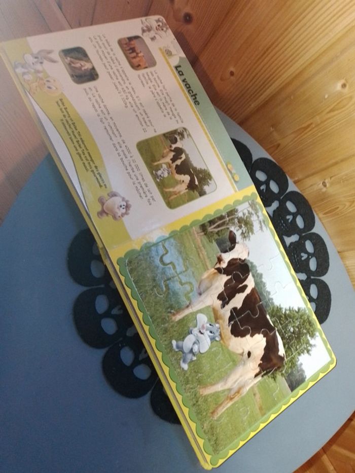 Livre puzzle les animaux de la ferme - photo numéro 8