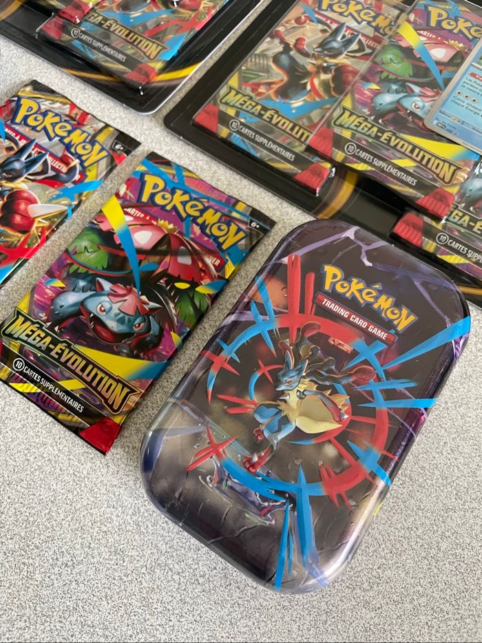 Lot Mini Tin + Booster + Tripack Pokémon Méga Évolution (ME01/EV11) - photo numéro 4