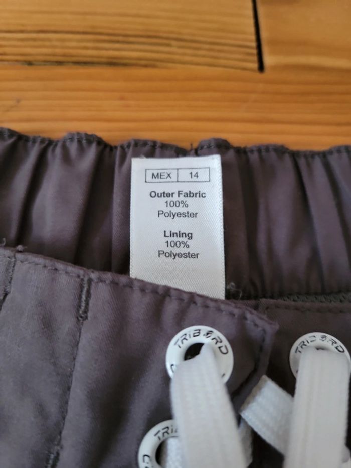 Short de bain filet réglable marque décathlon Tribord marron rouge taille 14 ans - photo numéro 4