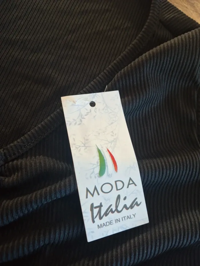 Top Court Manches Courtes Noir Femme Taille S/36 - photo numéro 3