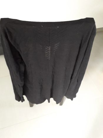 Gilet long noir Camaïeu