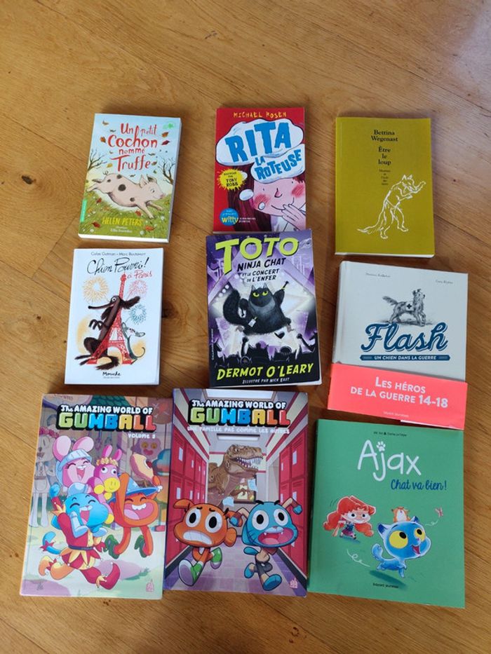 Lot de 9 livres enfants