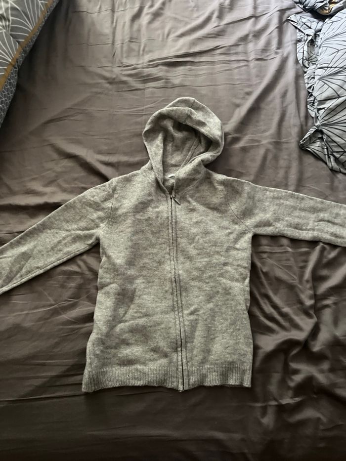 Sweat à capuche Monoprix Teens gris 🧥 - photo numéro 4