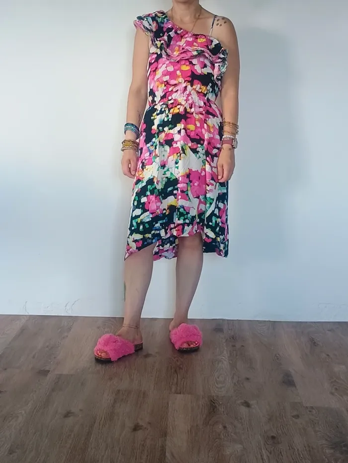 Robe longue H&M multicolore ete - photo numéro 2
