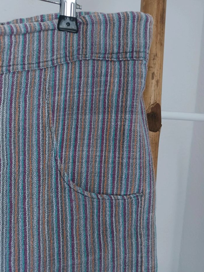 Pantalon sarouel en lin taille unique - photo numéro 3
