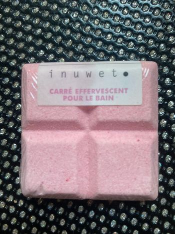Carré effervescent bain arôme fraise