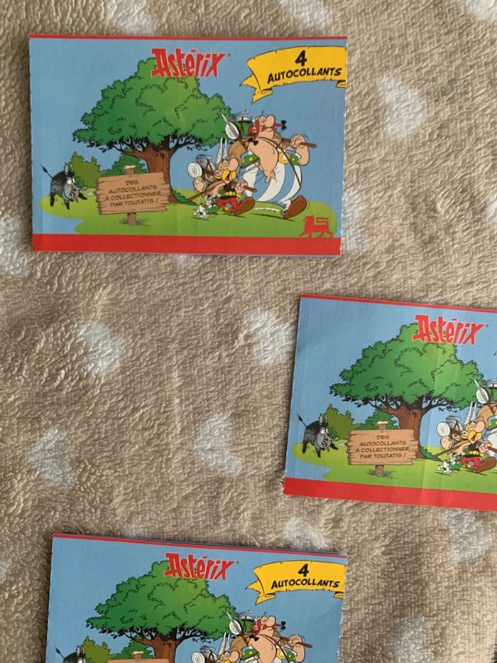 6 pochettes de 4 autocollants Astérix - photo numéro 2
