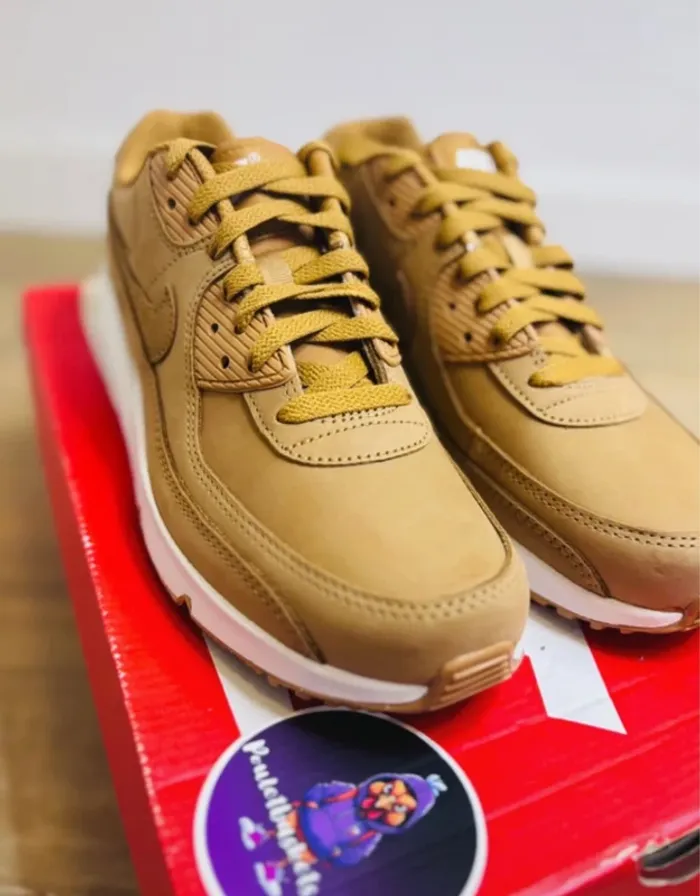Nike Air Max 90 Flax Sail Caramel Taille 38.5 - photo numéro 4