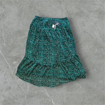 Jupe de la marque Rue Mazarine / L /vert et noir /Neuf avec étiquette