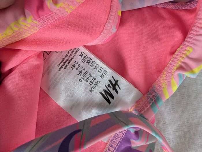 Maillot de bain 1p rose dinosaures - 98/104 - H&M - photo numéro 5