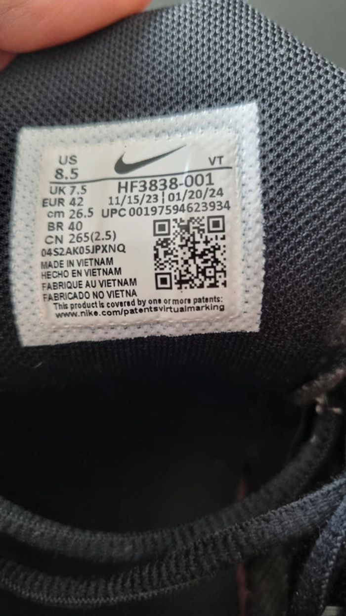 Baskets air Max TN  plus 3 chamoix noir blanc 42 - photo numéro 7