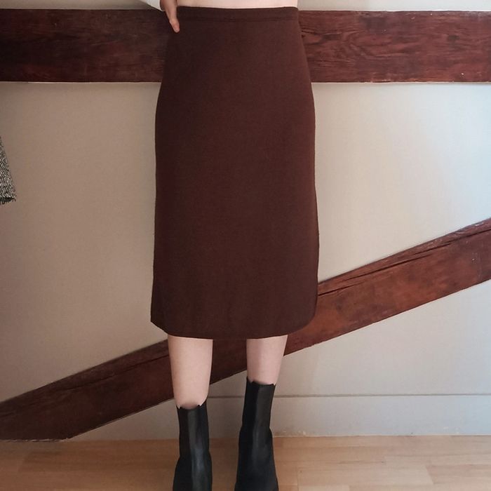 Jupe crayon marron Rodier