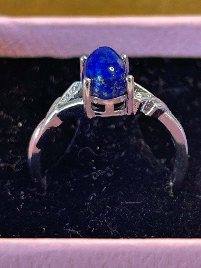 Bague réglable en laiton et lapis-lazuli – Harmonie & Inspiration - photo numéro 6