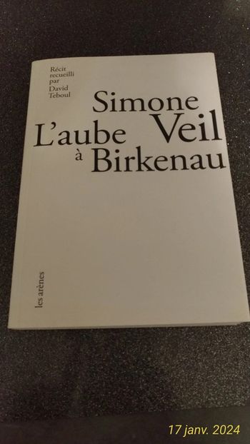 Livre Simone Veil L'aube à Birkenau