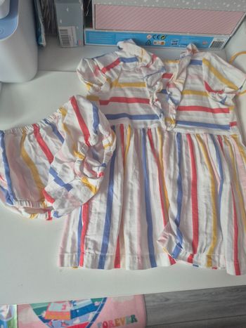 Ensemble robe bébé fille