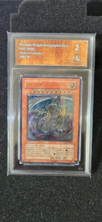 Carte gradée, Rainbow Dragon Holographic Rare