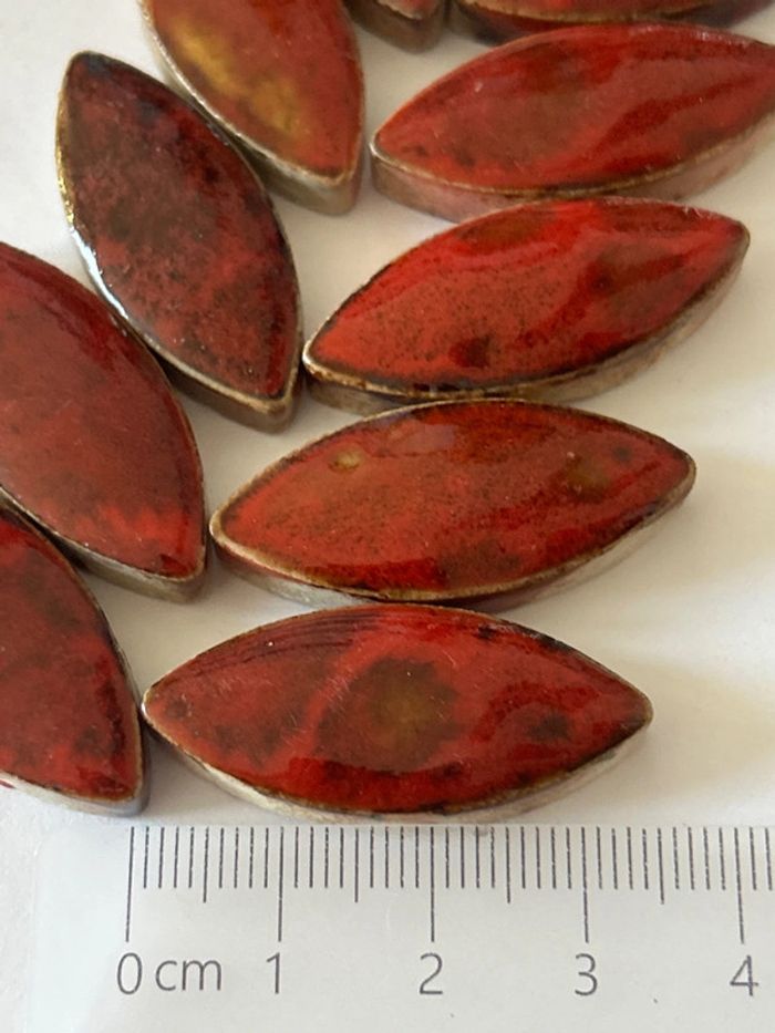 B34, fin de stock, 14 cabochons en céramique - photo numéro 6