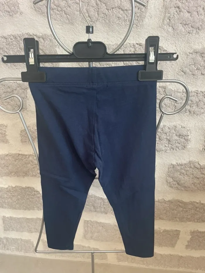 Pantalon leegings fille 3 ans Marine - photo numéro 3