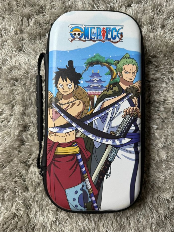 Pochette One Piece Wano Luffy et Zoro Konix pour Nintendo Switch
