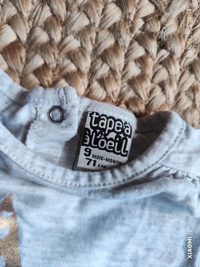 Lot 2 tee shirt TAO ML 9 mois - photo numéro 5