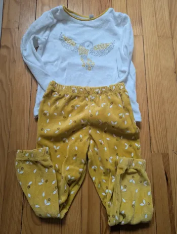 Pyjama 2 pièces velours, 4 ans Okaïdi