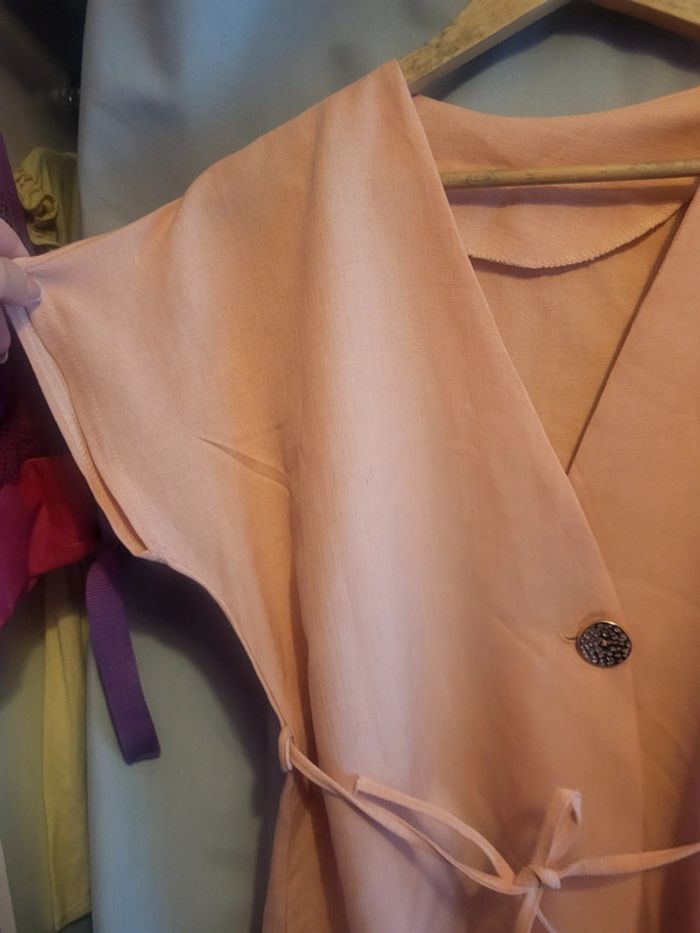 Blouse manches courtes rose - photo numéro 4