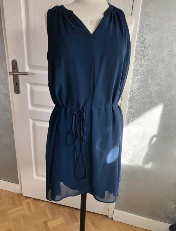 Robe Naf Naf Bleu Marine - photo numéro 3