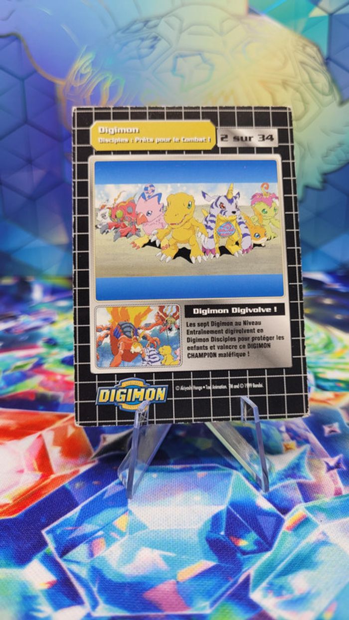 Carte Digimon Prêt pour le combat ! Disciples !! 2/34 Édition Série TV - photo numéro 2