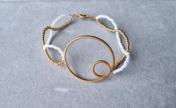 Bracelet en acier inoxydable doré