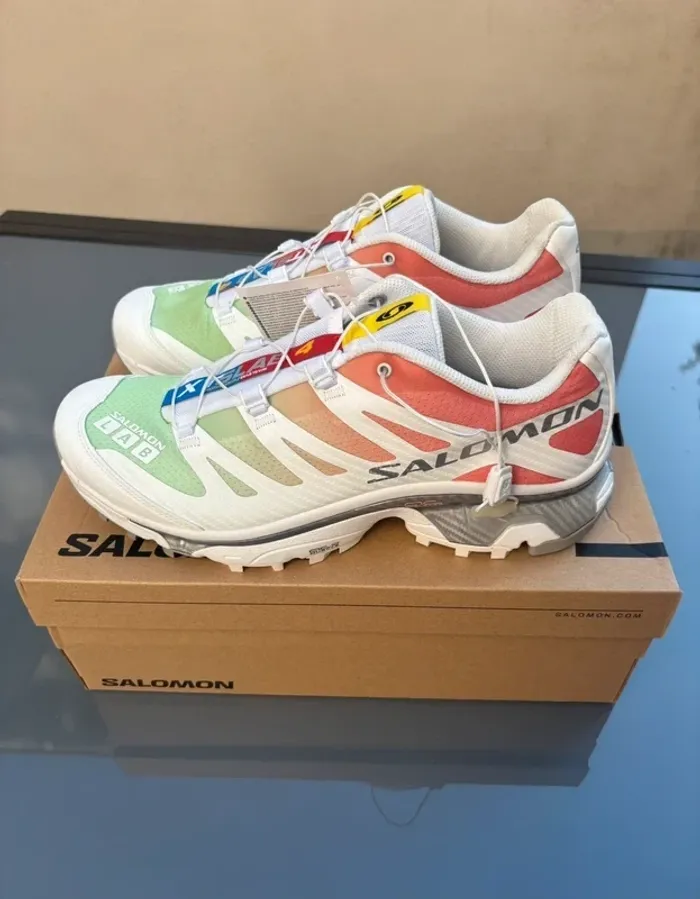 Salomon XT-4 OG White Green Ash Coral - photo numéro 5