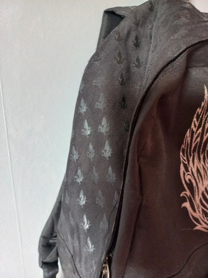 Sac à dos noir avec ailes brillante - photo numéro 3