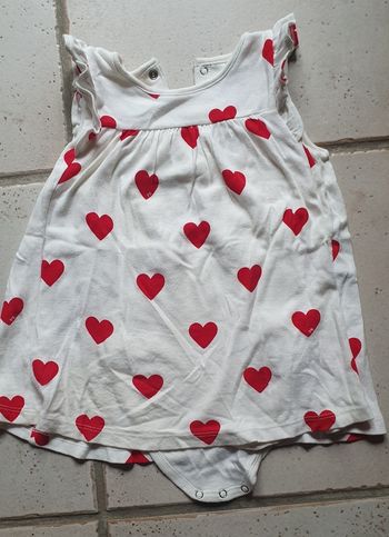 Robe à cœurs 18mois 