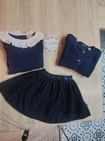 Ensemble fille 3 pièces 4ans Okaïdi