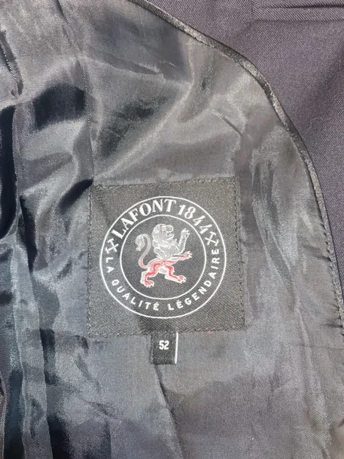 Veste blazer noir Lafont 1844 taille XL - n7p - photo numéro 4
