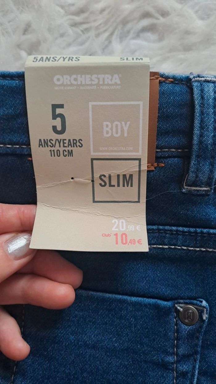 Short en jean neuf orchestra 5ans - photo numéro 4