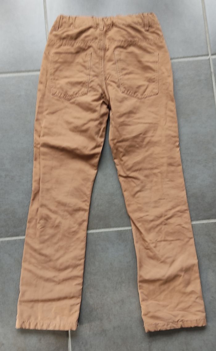 Pantalon couleur Camel ajustable 9 ans - photo numéro 3