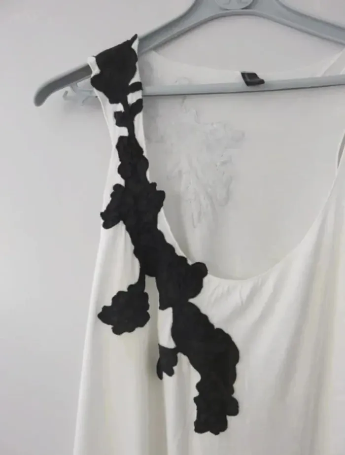 Débardeur femme Vero Moda noir et blanc taille L - photo numéro 2