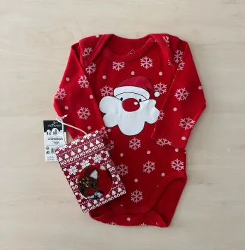Bodie 6 mois + chaussette polaire Noël 6-12 mois