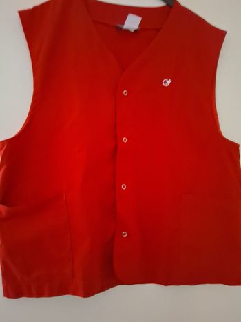 Gilet travail rouge " t- 4"