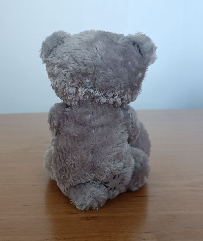 Peluche Doudou Ours gris avec rose rouge. Me to you. 19 cm - photo numéro 4