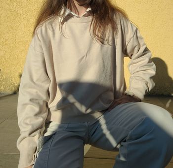 Pull beige dazy col rond