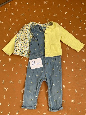 Ensemble combi + gilet 23 mois