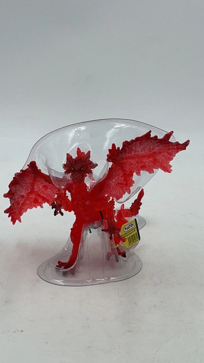 Figurine Dragons rouge transparent Plastoy neuf