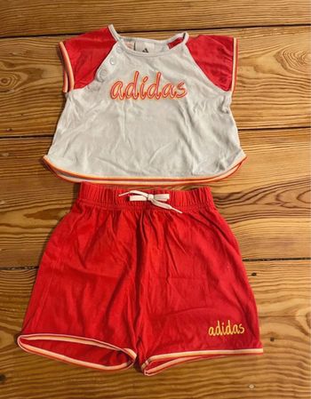 Ensemble mixte short 12  mois adidas