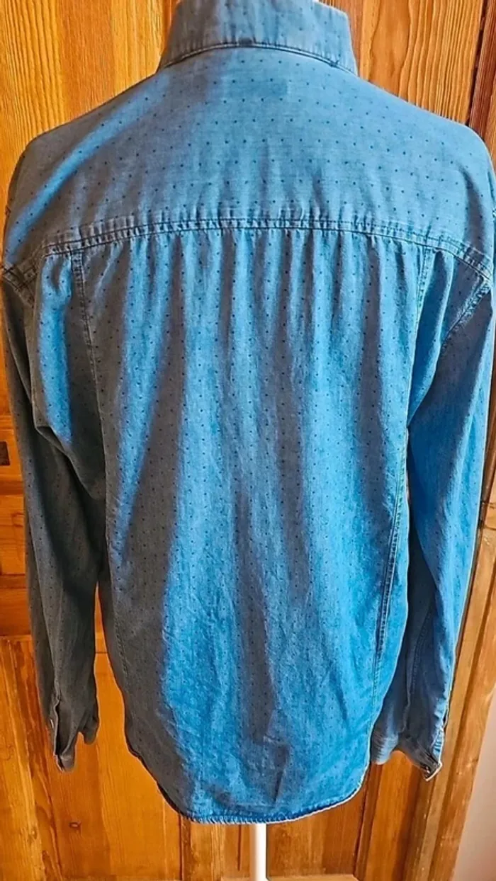 Chemise vintage denim coton et jeans - photo numéro 4