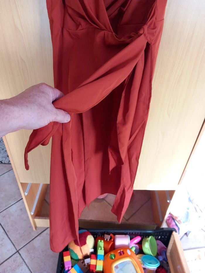 🌹Robe polyester Neuf T36 terracota - photo numéro 4