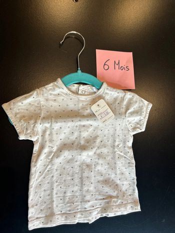 Teeshirt manche courte blanc cœur