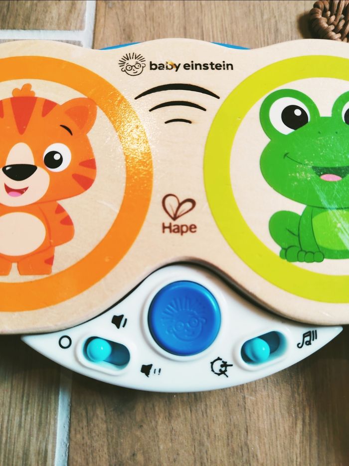 🥁Tambour Tam tam magic Touch Hape et Baby Einstein en bois marque Hape - photo numéro 4
